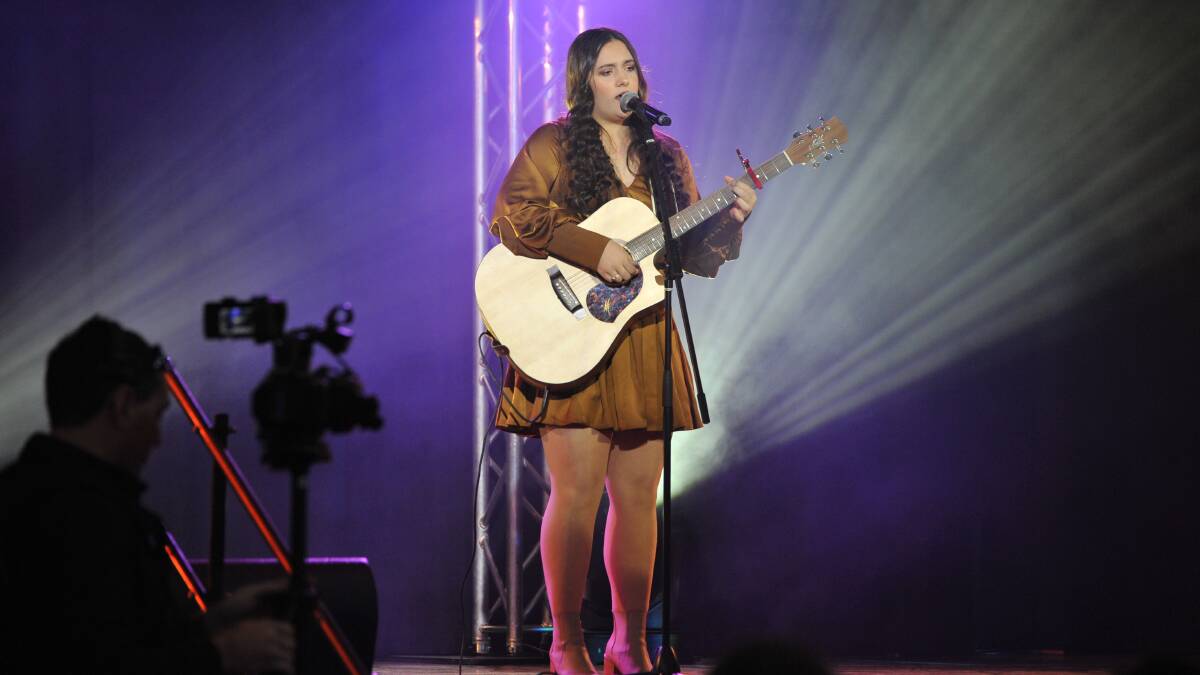 IN THE SPOTLIGHT: Hillston Central's Jorja Dalton was chosen to perform on stage at the launch of Education Week in Dubbo, with the theme 'Every Student, Every Voice'. PHOTO: Contributed