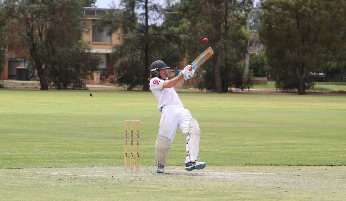 BATTING: The Panther's Ryan Greenaway got 56 runs in the match against Exies Club on Saturday. Picture: Anthony Stipo