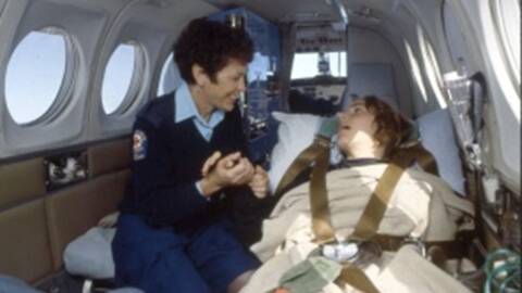 Longest serving air ambulance nurse hangs the flying cape up