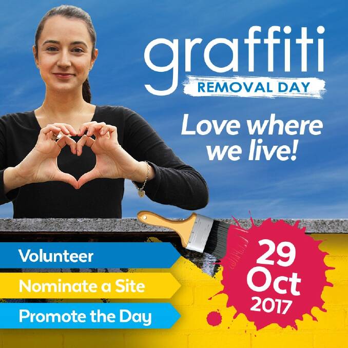Make Griffith clean again on Graffiti Removal Day