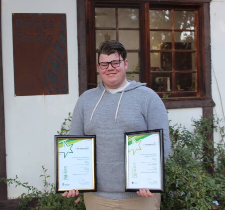 DECLAN Lynch was awarded the School Based Apprentice/Trainee of the Year for his work in Bidgee Studios.