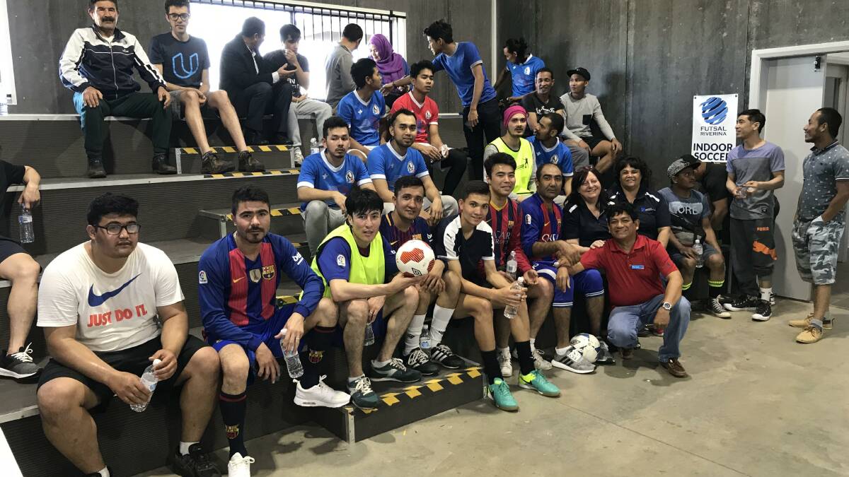 Futsal game bringing cultures together at GPSO