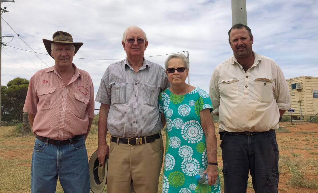 EXCITED: Kel Fry, Lawrence and Margaret Higgins and Tim McKenzie are all reaping the benefits of having reception from the new tower. PHOTO: Jacinta Dickins.