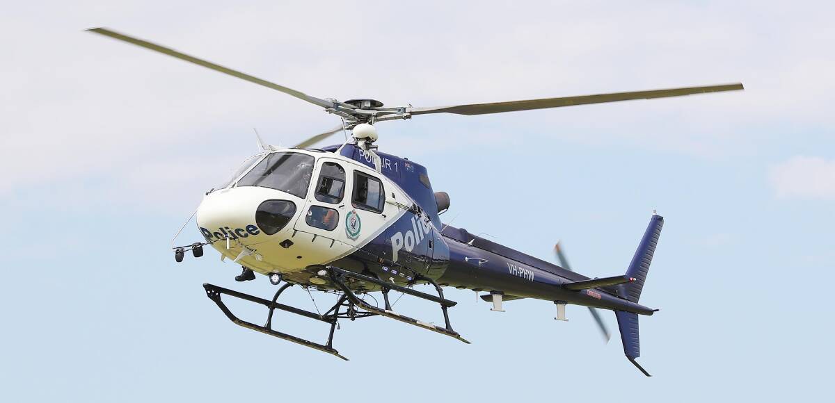 Polair resources were used to capture the 35-year-old man.