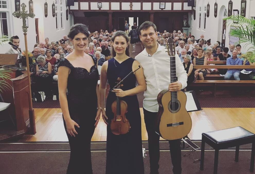 SPECIAL VISIT: Trio Cavallaro's Petah Chapman-Cavallaro, Khalid De Ridder and Simon Thielke will be performing in Griffith on Sunday as part of a regional tour before heading over to Denmark. PHOTO: Contributed