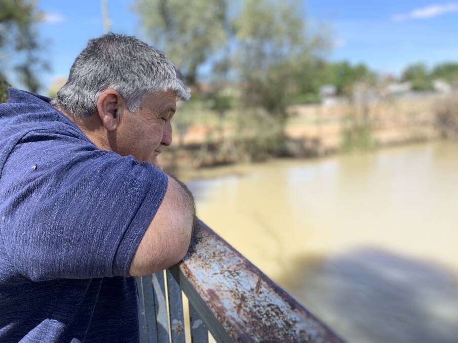 WATER FLOWS: Tank Sergi will soon sleep easy knowing the donations he gathered will be making a difference to drought stricken communities. PHOTO: Jacinta Dickins