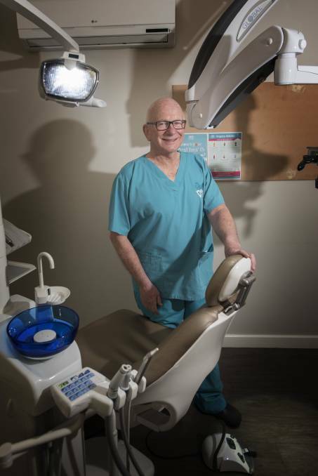 NO SUGAR: Dentist Dr Michael Jonas from Tamworth's Darling Dental has been practicing for over 30 years, and has seen first had the damage caused by sugary sports drinks. Photo: Peter Hardin