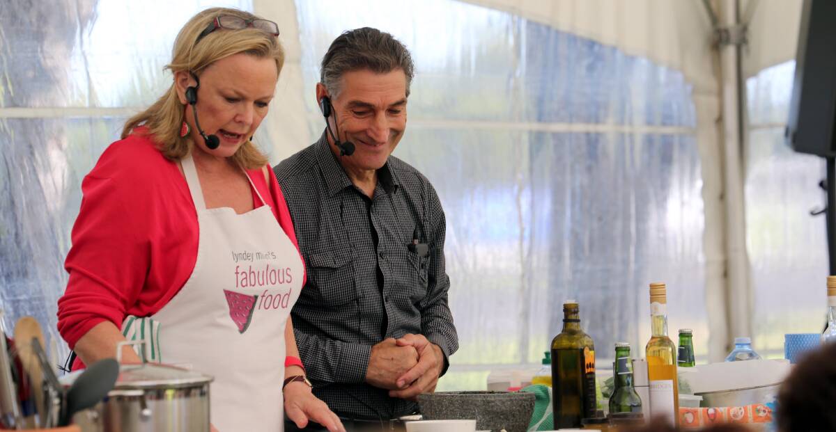 SPECIAL guest at La Festa in 2014 was celebrity chef Lyndey Milan. Her participation in the festival included a cooking demonstration with Bill Calabria.