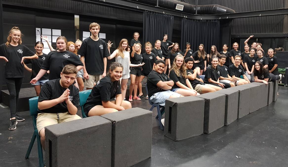 MUSICAL MADNESS: Marion Catholic College students and teacher are well into rehearsals of their production. PHOTO SUPPLIED