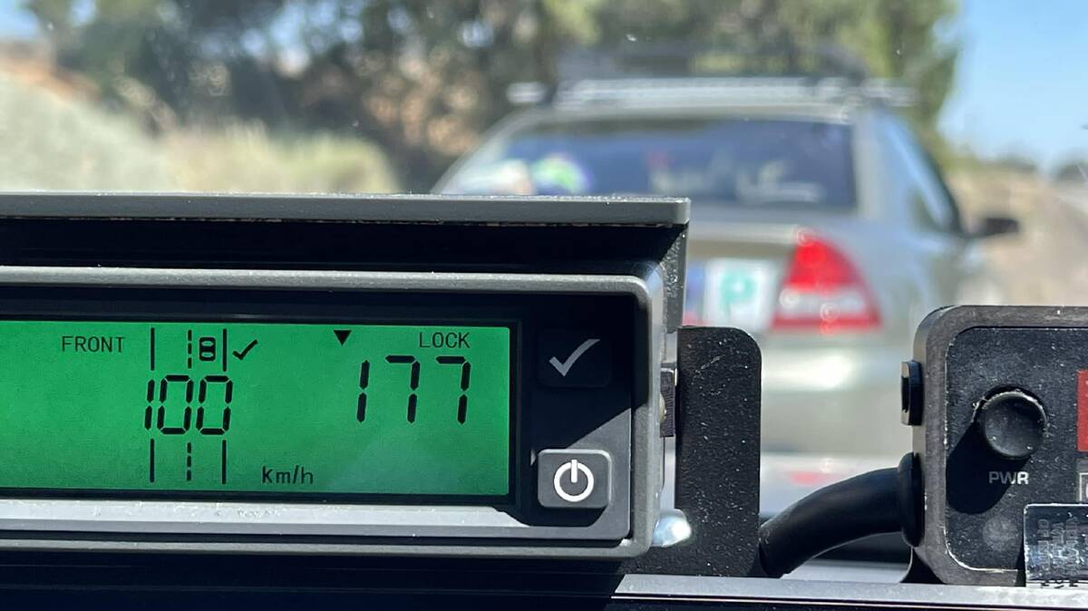 Griffith Highway Patrol detected a green P-plater travelling at 177km/h on Thursday. Picture by NSW Police