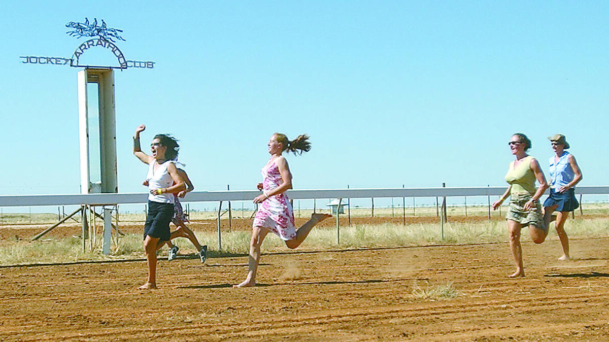 2004: Jess Kennedy takes out the Jillaroo Dash at the Carrathool Races.