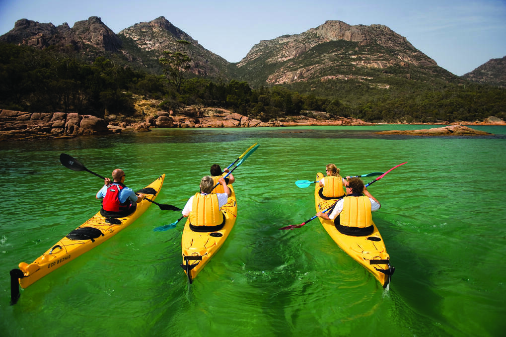 Kayak the Freycinet Peninsula. Picture: World Expeditions