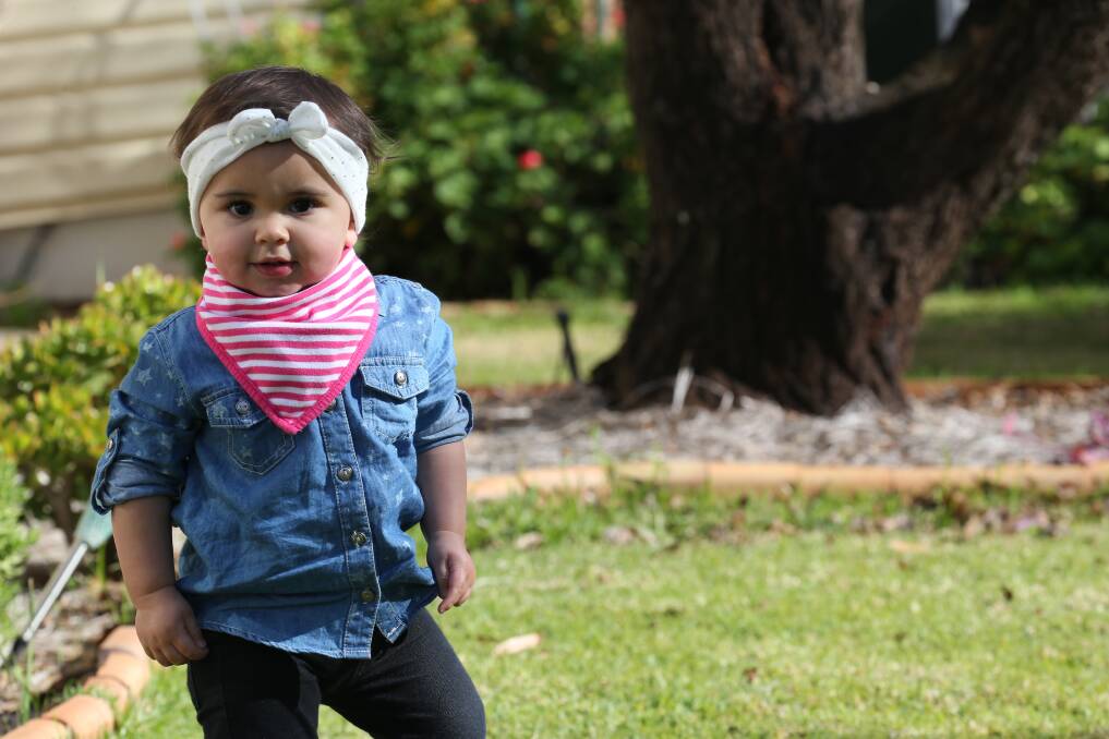 2014: Its Jeans for Genes Day and community members like little Alizae Fisher McInnes, 1, (pictured) are urged to go casual for a good cause.
