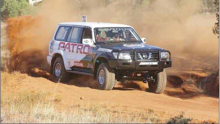 2002: Les  Siviour and navigator David Gordon make their way around the course during the Griffith leg of the 2002 Australian Offroad Championship. Picture: MICHAEL KELLY
