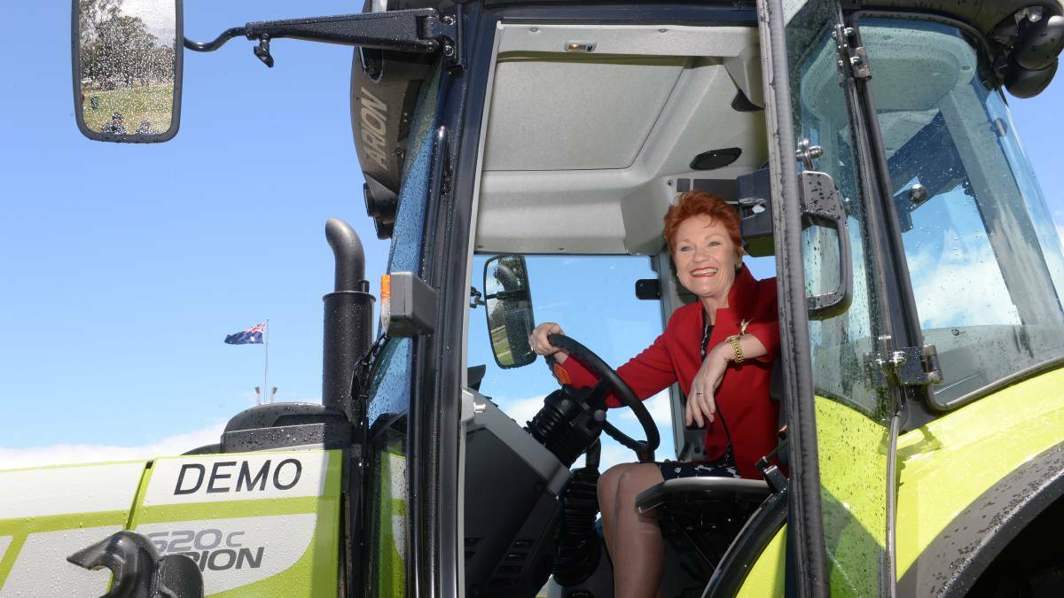 Pauline Hanson did turn up at the rally.
