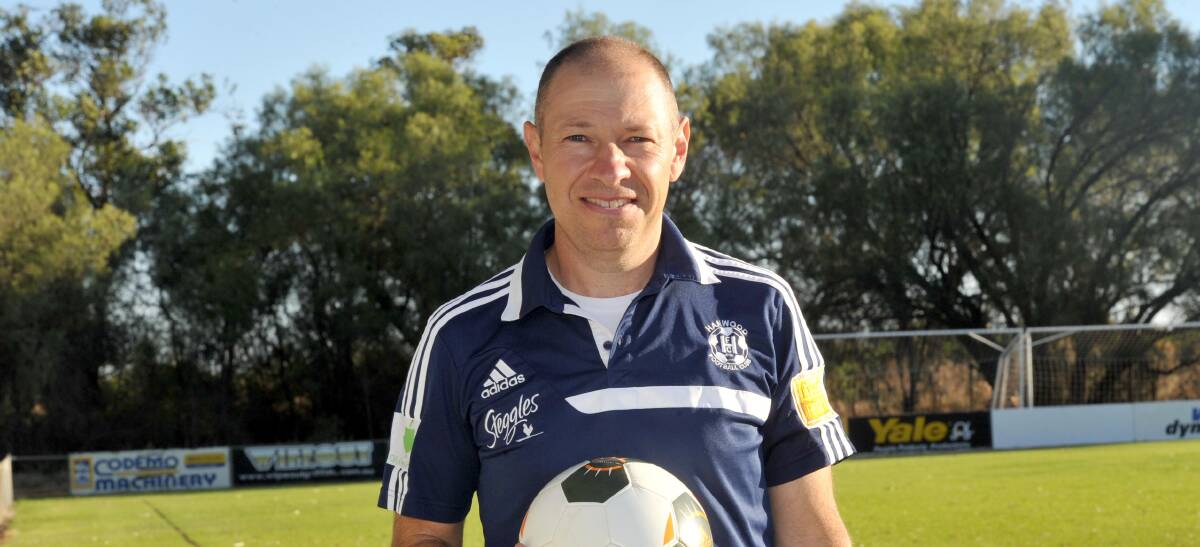 Hanwood FC coach Brian Bertolin.