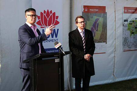 PLEASED: Nationals MLC Wes Fang and Member for Wagga Dr Joe McGirr are both pleased by the announcement of a NSW Health Regional Health Division. Picture: Emma Hillier 