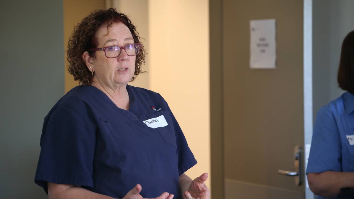 IMPORTANT WORK: Andrea Jordan delivers the course at St Vincent's Private Community Hospital Griffith. PHOTO: Anthony Stipo