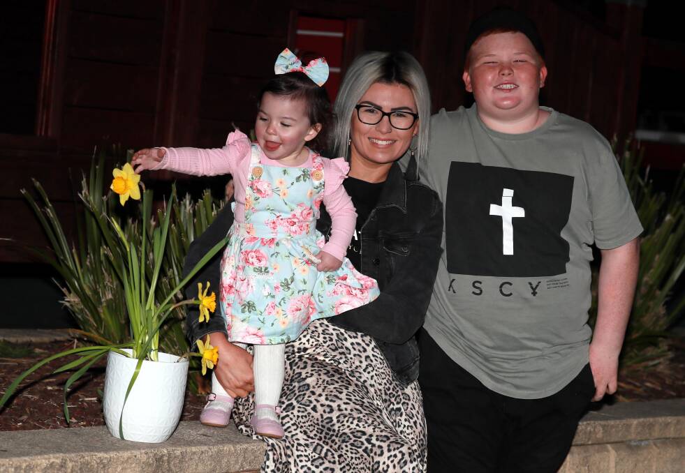 Whittnie Price, a single mother to two children, Sonny aged 10 and Sadie aged 15 months. She says they give her the strength to keep going. Photo: Les Smith 