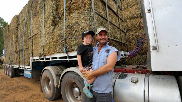 GIVING: Former Leeton resident Brendan Farrell and a raft of fellow farmers and truckies use Australia Day to help drought-stricken farms.