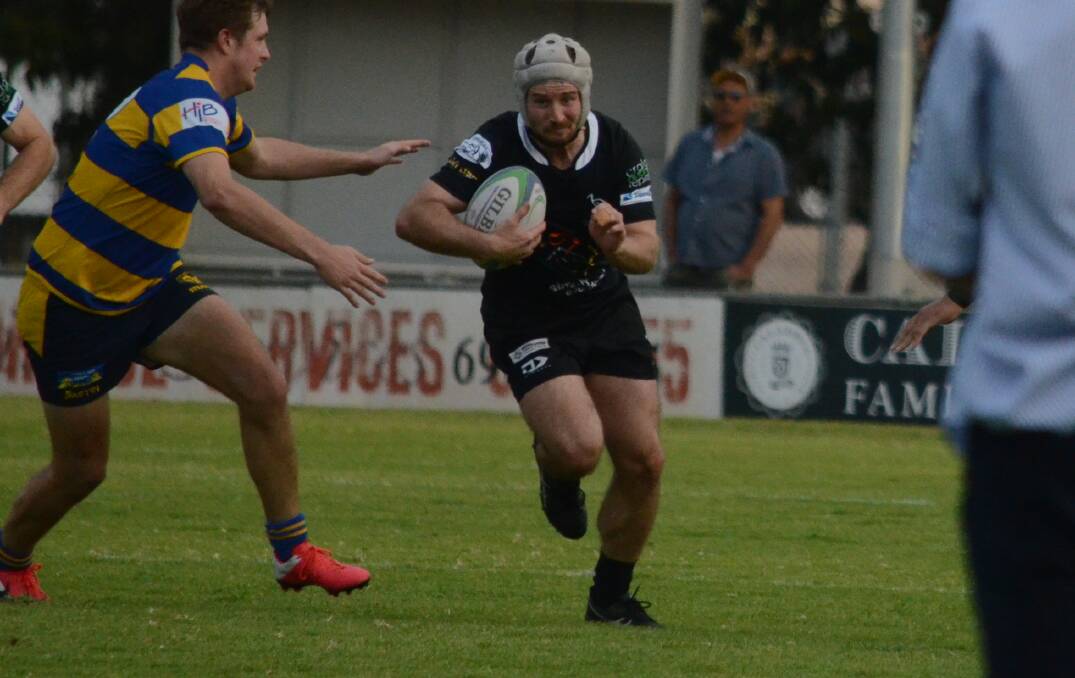 BREAK AWAY: Blacks' Jake Glyde sets off down the wing during their win over Albury recently. PHOTO: Monty Jacka