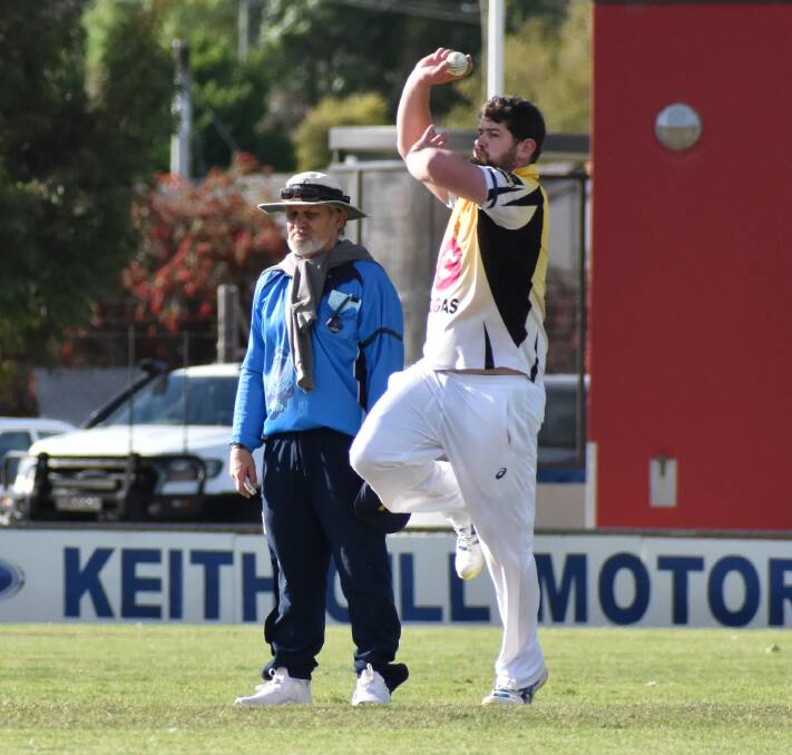 ON TARGET: Leagues Kierren Williams took two early wickets against the Eagles last weekend. PHOTO: Shaun Paterson