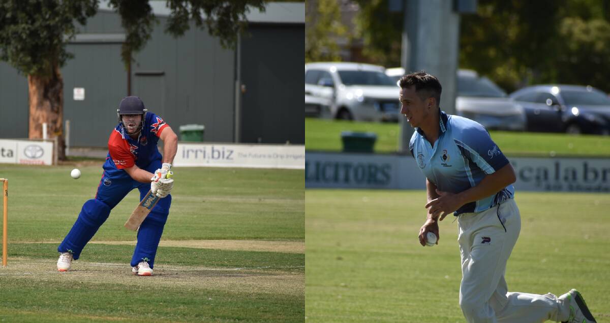 BATTLE LINES DRAWN: Coro's Haydn Pascoe and Diggers' Theo Valeri will lead their sides into the first grade one day final on Sunday. PHOTOS: Shaun Paterson