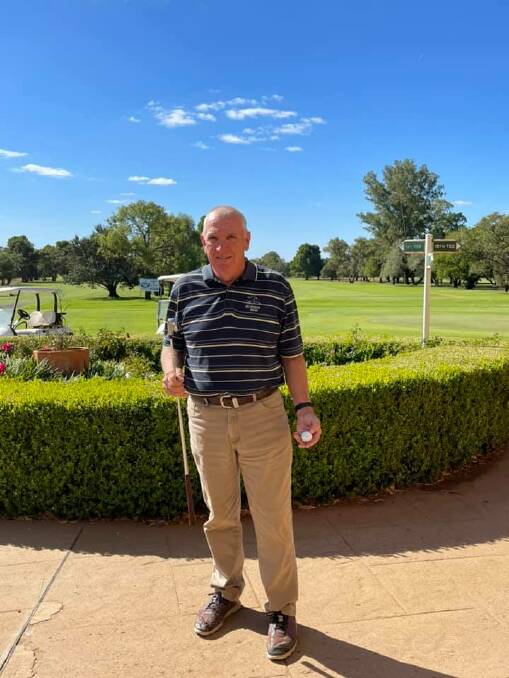 NAILED IT: Geoff Cotterill acheived a rare feat over the weekend when he made a hole in one on the seventh hole. PHOTO: Contributed