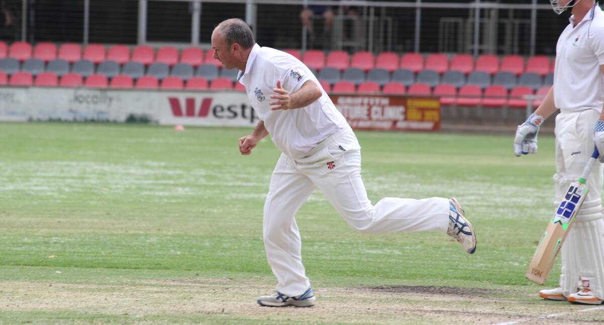 GOOD DAY OUT: Coro's Jamie Bennett took three wickets before scoring fifty in the Cougars win over Leagues. PHOTO: Anthony Stipo