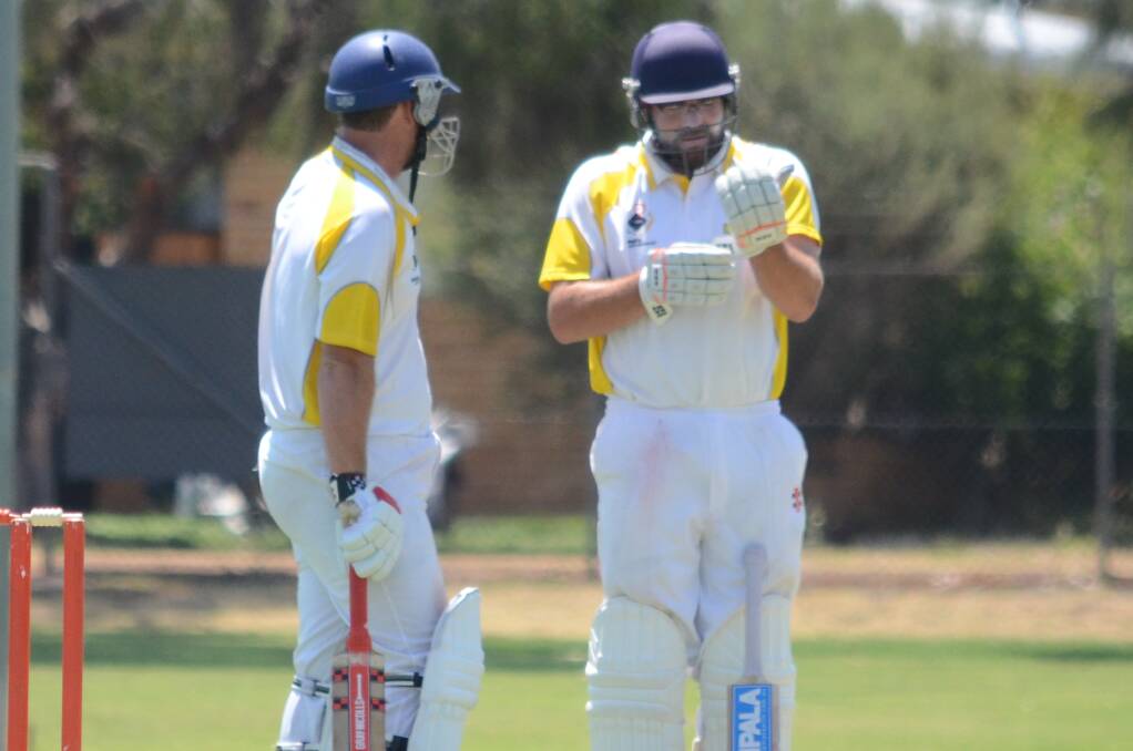 LEADING THE WAY: Griffith's Phil Burge and captain Haydn Pascoe will look to emulate their form from last weekend when Leeton comes to town for O'Farrell Cup. PHOTO: Liam Warren