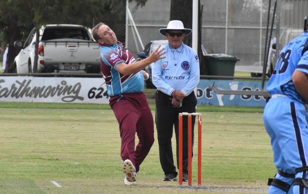 DAMAGING: Josh Carn set the tone early for Hanwood with three wickets in his opening three overs against Diggers. PHOTO: Liam Warren