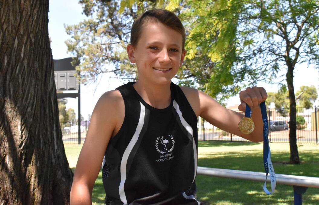 GREAT HEIGHTS: Christian Callcut finished second on a countback in the high jump event at the PSSA State Athletics Carnival. PHOTO: Liam Warren