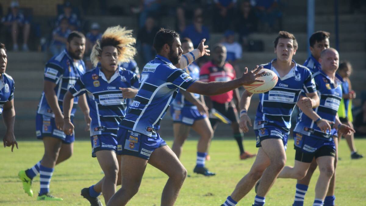 TRY SCORER: Yenda's Stephen Broome crossed twice in his side's win over West Wyalong at Wade Park. PHOTO: Liam Warren