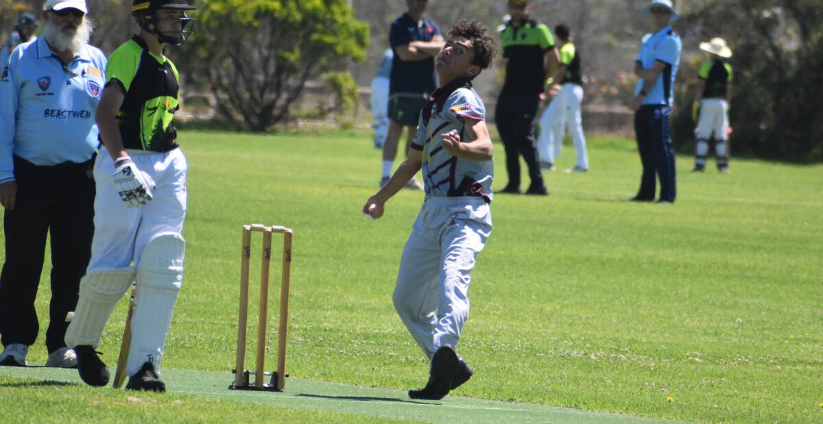 Meli Ranitu, picture playing for Murrumbidgee, scored a century for Diggers to help them to a third grade victory
