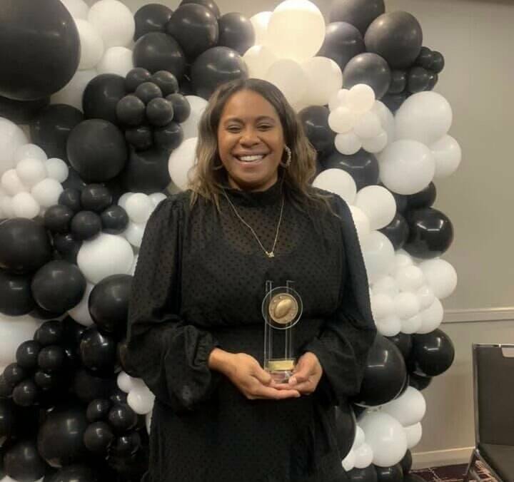 HUGE HONOUR: Makelesi Toga took out the Black and Whites Club Person of the Year award at their presentation night on Friday night. PHOTO: Contributed