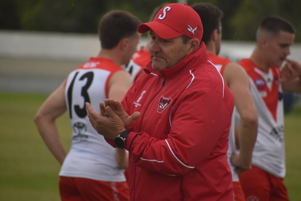 Griffith coach Greg Dreyer is excited to be returning for a fourth season at the helm of the Swans. Picture by Liam Warren