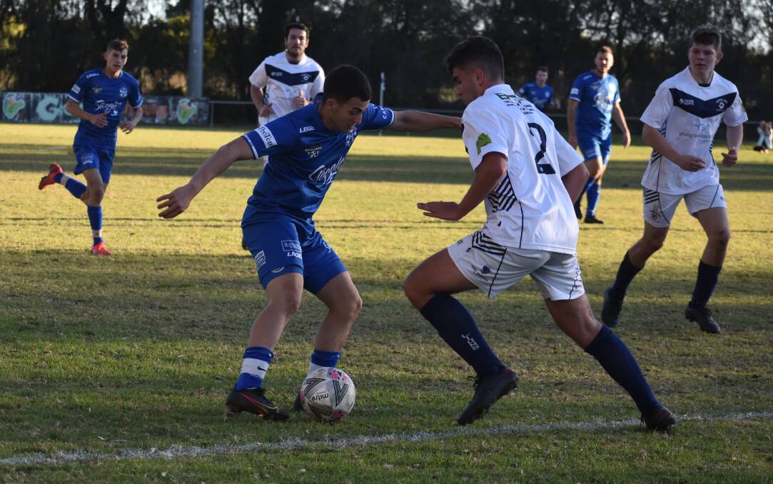 CALLING FOR OPTIONS: Football Wagga is asking clubs for ideas as to how to deal with the washed out round which would have seen Leeton United take on Hanwood. PHOTO: Liam Warren