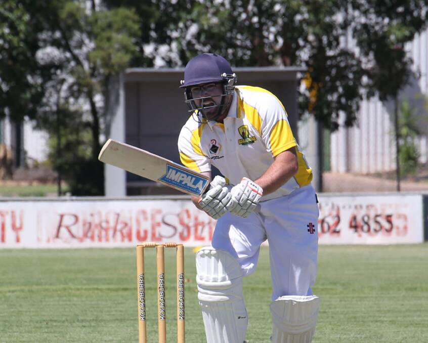 RUNS ON THE BOARD: Griffith captain Haydn Pascoe has called on his side's middle order to stand tall in this weekend's O'Farrell Cup clash. PHOTO: Anthony Stipo