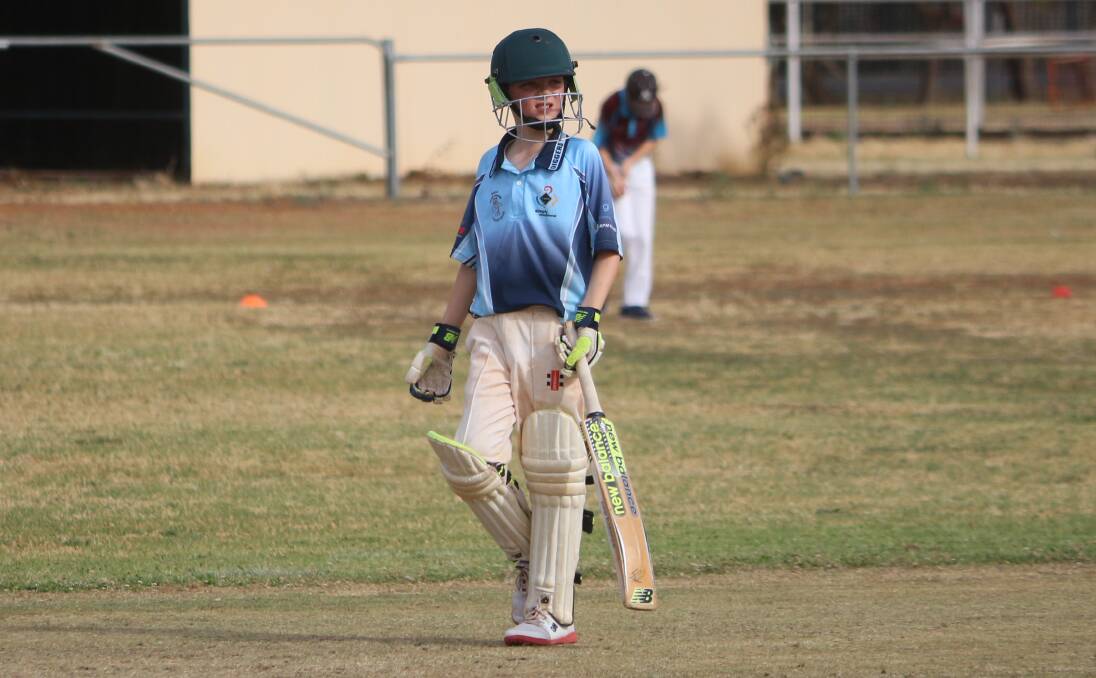 TOP SCORER: Seamus Maley was crucial at the top of the order with 12 runs in their win over Leeton in Derrick Rodgers Cup. PHOTO: Liam Warren