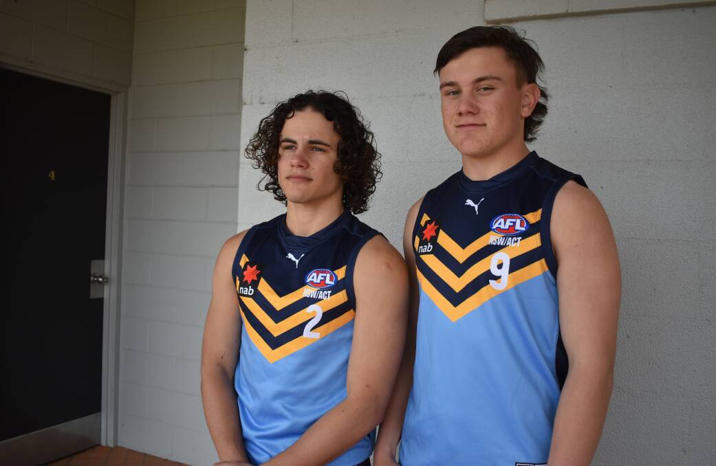 BIG HONOUR: Taine Moraschi and Harry Rowston have been selected in the NSW/ACT under 17s side for the National Championship. PHOTO: Liam Warren