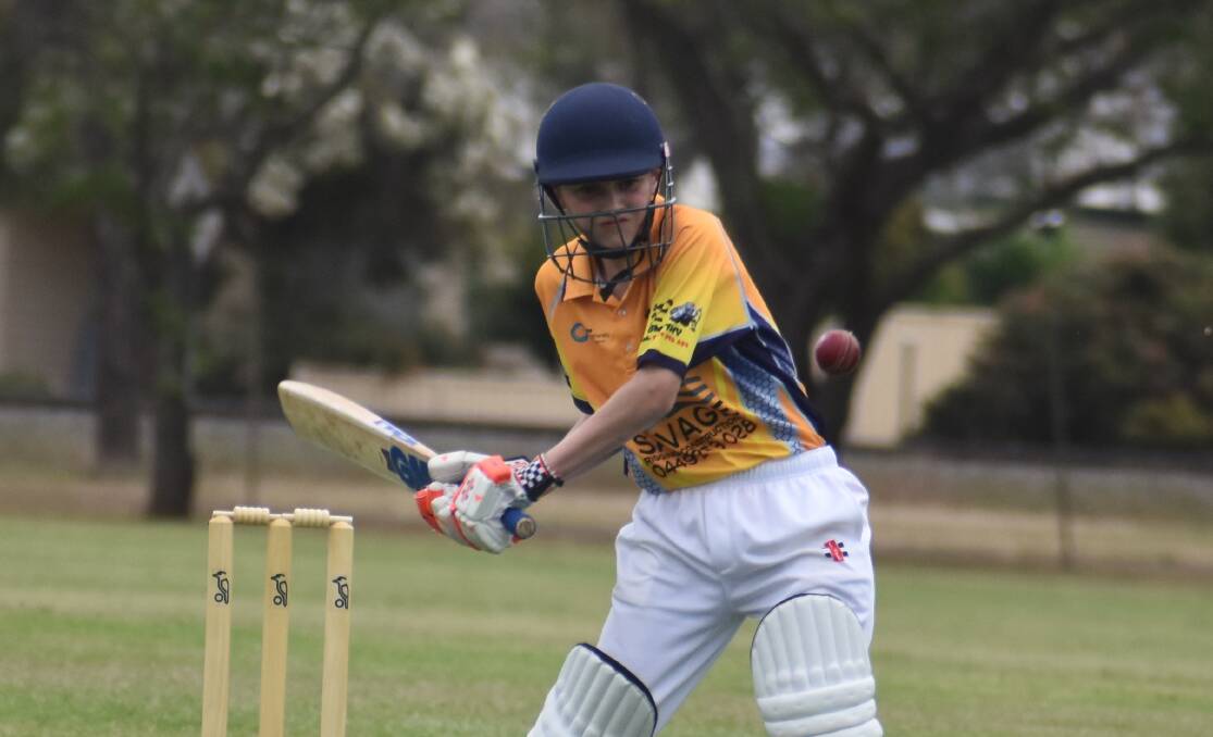 STRIDING FORWARD: Reif Leach helped Leagues pick up their first win of the fourth grade season with 28 runs. PHOTO: Liam Warren