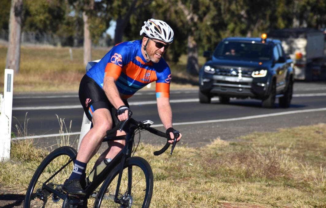 HITTING THE ROAD: Craig Tilston is one of the three Griffith riders taking part in the PC4MND event. PHOTO: Liam Warren