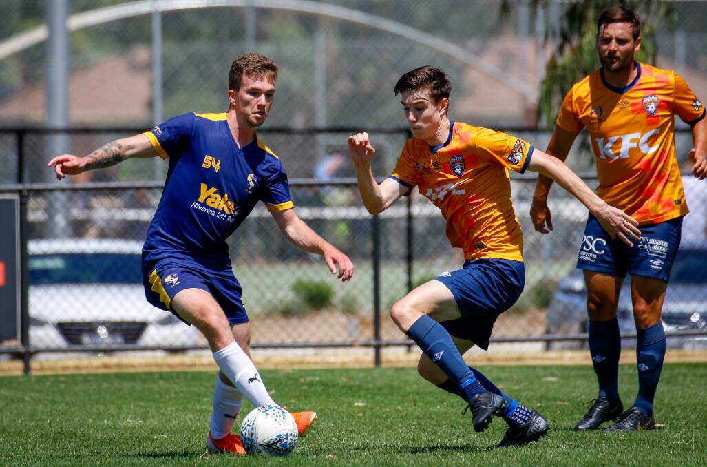 STAYING PUT: Calvin Roddie will be standing by Yoogali SC despite the uncertainty surround the 2020 NPL2 season. PHOTO: Andrew McLean