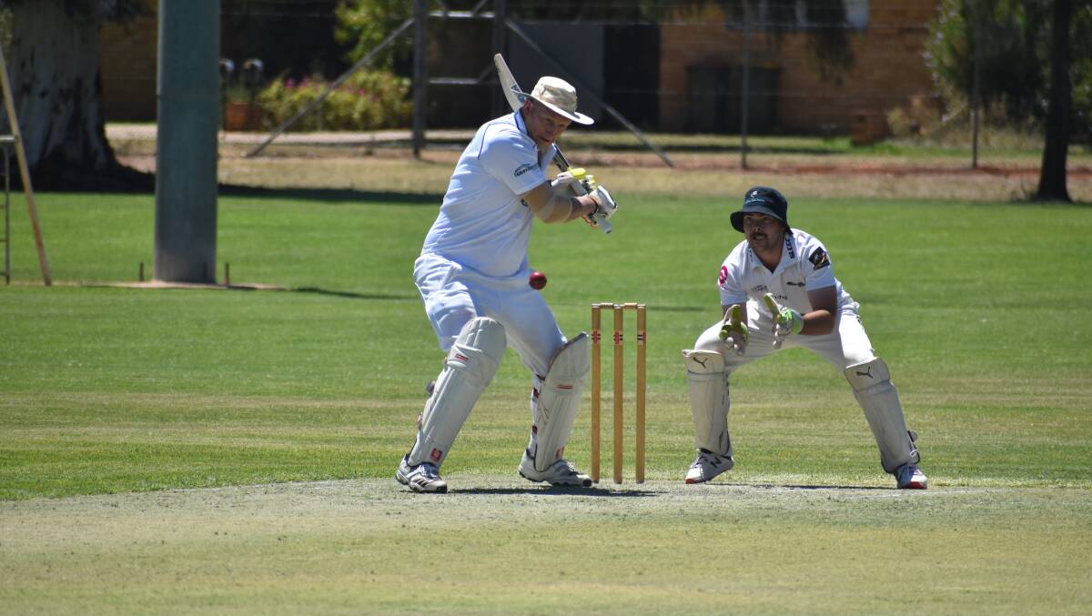 TIGHT CONTEST: Diggers skipper Trevor Richards posted another half century on the weekend but it wasn't enough as Leagues tasted success. PHOTO: Liam Warren