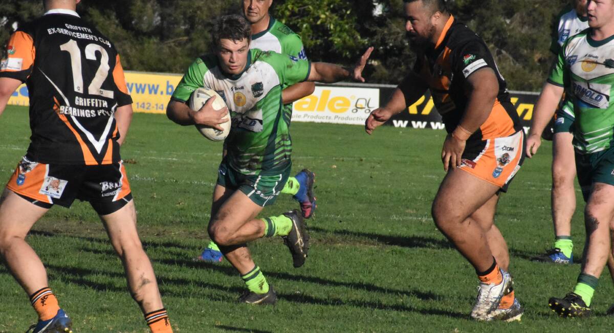 Will Barnes crossed for three tries to help the Greens take derby victory.