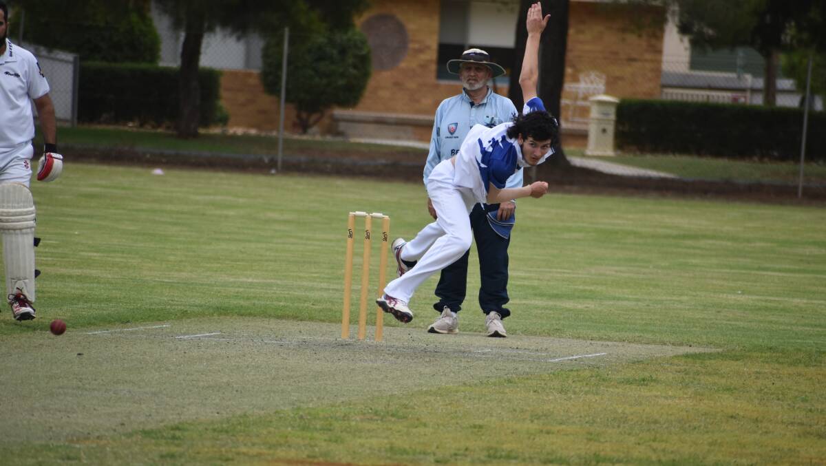 FOUR-FA: Ben Signor took four wickets to help Coro pick up a big win over Leagues and return to the top of the table. PHOTO: Liam Warren
