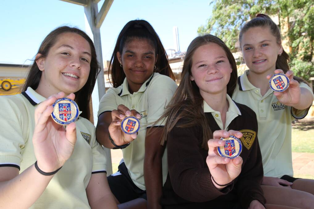 PACE SETTERS: Kayle Panazzolo, Jadha Anderson, Jordan Payne and Mia Paton are state champs.