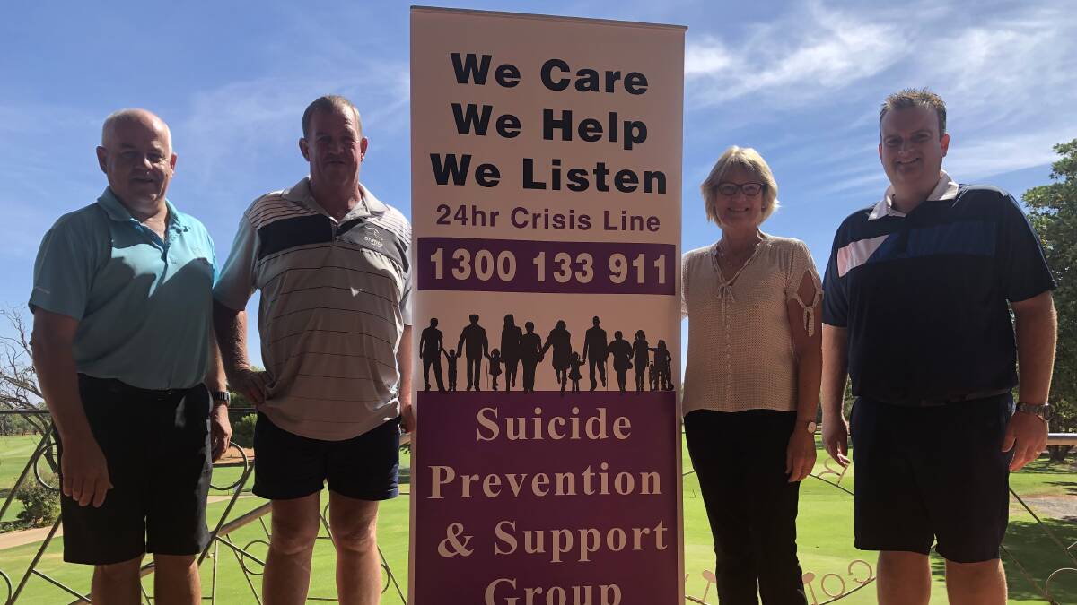 READY TO GO: The Griffith Pro Am has once again chosen the Griffith Suicide Prevention and Support Group as their chosen charity. 