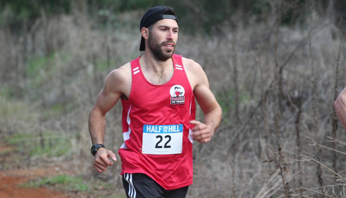 CLOSE FINISH: Aidan Fattore claimed the final stage of the Griffith Feral Joggers winter competition finishing just five seconds ahead of Aidan Hill.