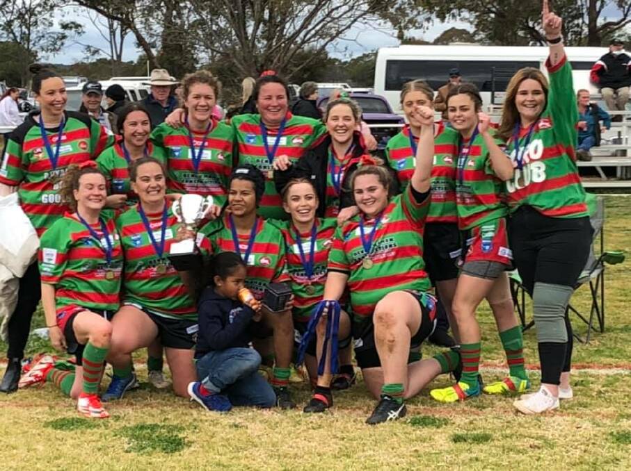 TRUMPHANT: The Goolgowi Rabbitohs were able to take out the first ProTen Community Cup women's 9s title. PHOTO: Dana Brighenti